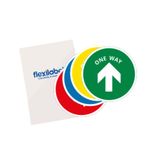 One Way Arrow Directional, Anti-Slip Floor Vinyl Sticker