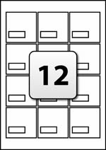 12 custom shaped labels per a4 sheet 60 mm x 60 mm flexi labels 60 labels per sheet