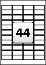 44 address labels per a4 sheet 47 mm x 20 mm flexi labels 20 labels per sheet template