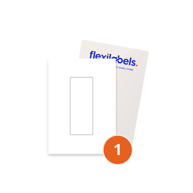 1 Labels per A5 sheet 50 mm x 127 mm