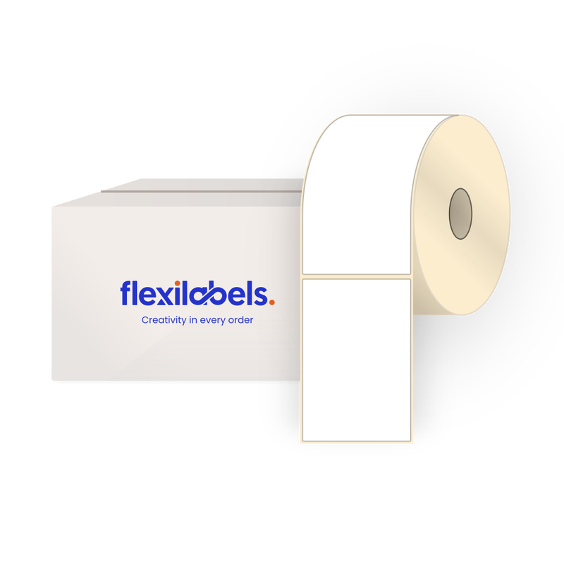 140 mm x 210 mm Rectangle Labels for Roll Label Printers, High Gloss White Inkjet Paper, Permanent Adhesive Labels, 640 Labels Per Roll