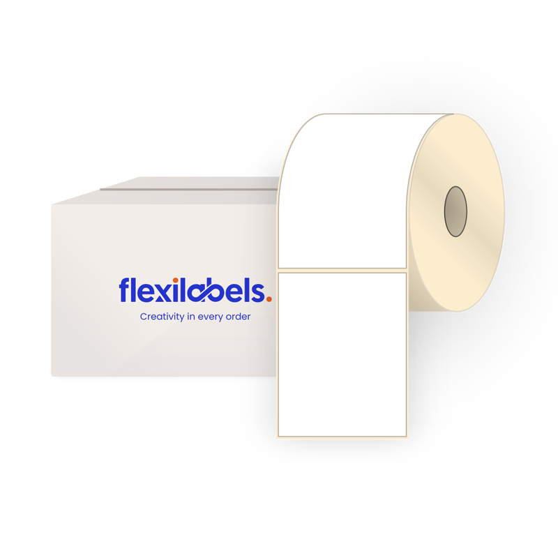 168 mm x 215 mm Rectangle Labels for Roll Label Printers, Thermal Transfer White Paper, Permanent Adhesive, 900 Labels Per Roll