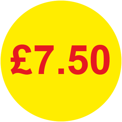 £7.50 Round Price Labels