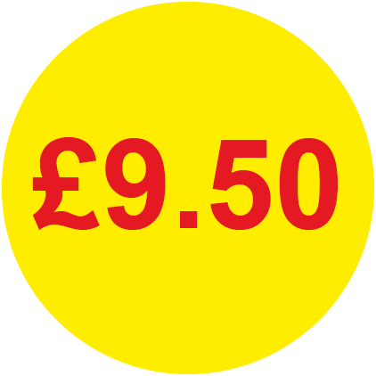£9.50 Round Price Labels