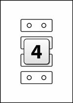4 Labels per A4 Sheet, 90 mm x 35 mm Audio Cassette Labels