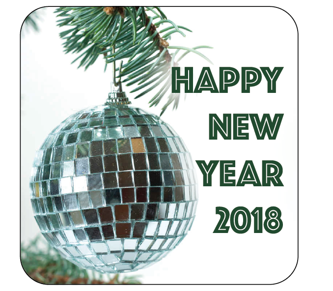 Disco Ball Bauble New Year Themed Stickers