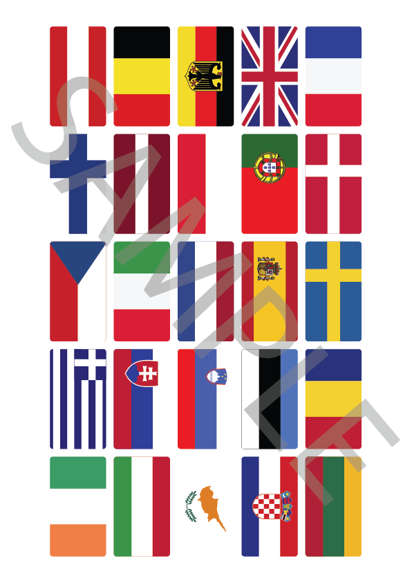 European Country Flags Selection