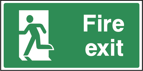 Fire Exit Rectangle Labels