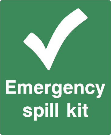 Emergency Spill Kit First Aid Rectangle Labels
