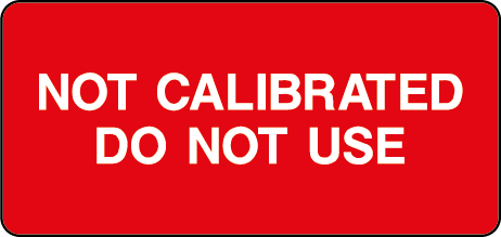 Not Calibrated Do Not Use Rectangle Labels