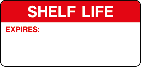 Shelf Life Quality Control Inspection Labels
