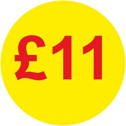 £11 Round Price Labels