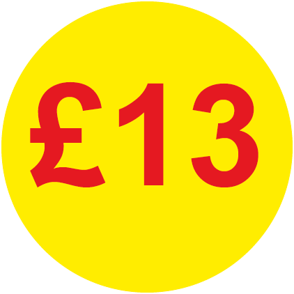 £13 Round Price Labels