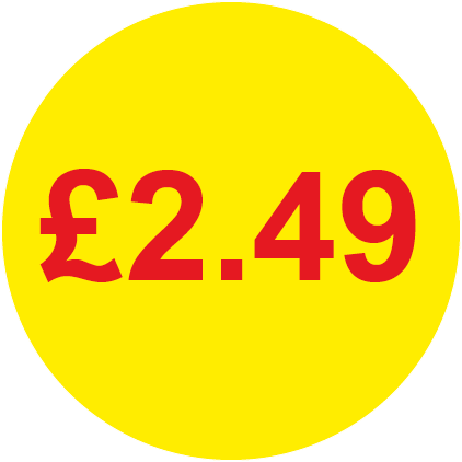 £2.49 Round Price Labels