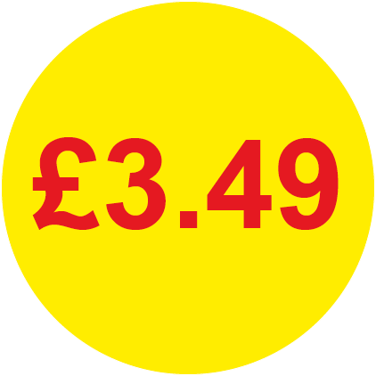 £3.49 Round Price Labels