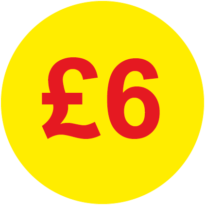 £6 Round Price Labels