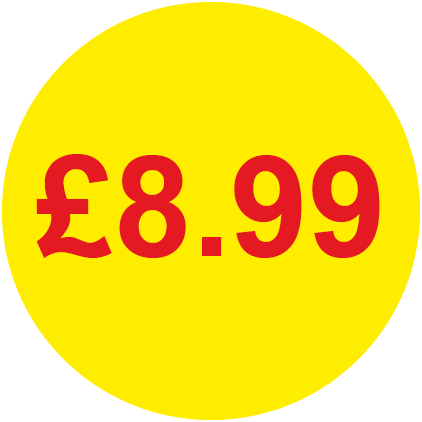 £8.99 Round Price Labels