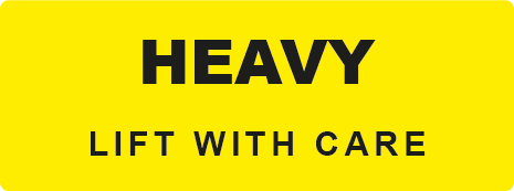 Heavy Lift With Care Rectangle Shipping Labels