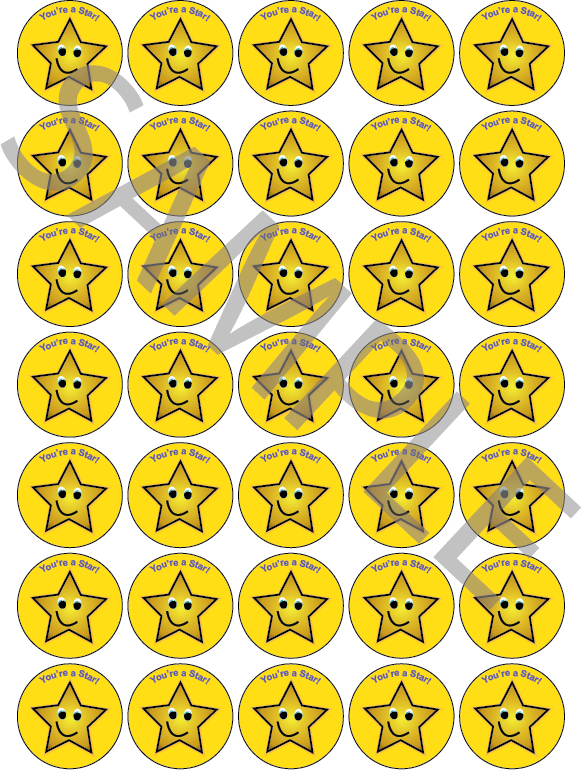 You're A Star Reward Stickers