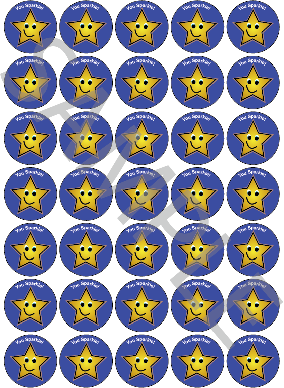 You Sparkle Reward Stickers Dark Blue