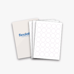 Matt White Vinyl, Removable Adhesive Labels