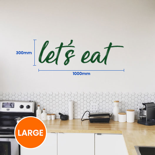 Lets Eat Wall Sticker