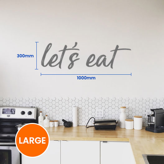 Lets Eat Wall Sticker