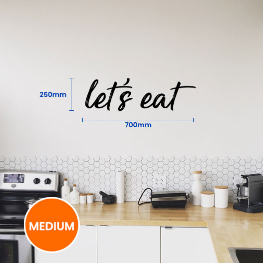 Lets Eat Wall Sticker