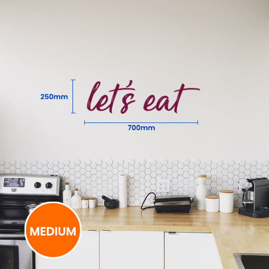 Lets Eat Wall Sticker