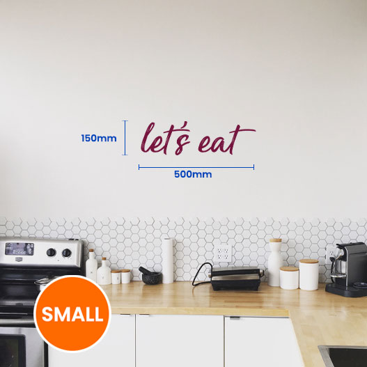 Lets Eat Wall Sticker