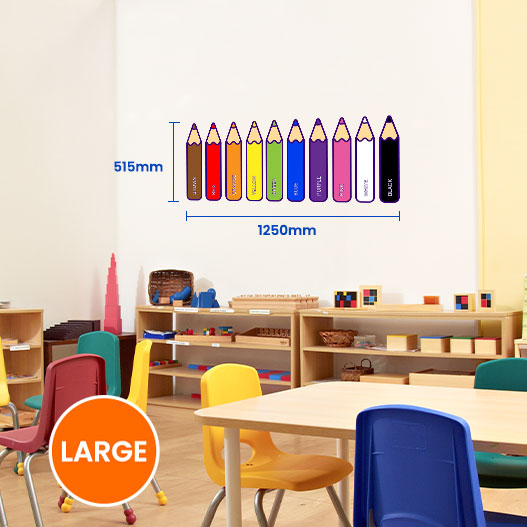 Colour Pencil Wall Stickers