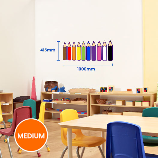 Colour Pencil Wall Stickers