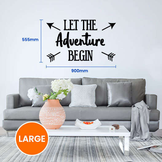 Let The Adventure Begin Wall Sticker