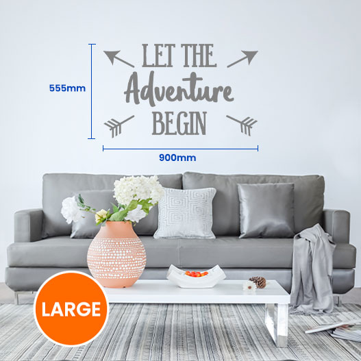 Let The Adventure Begin Wall Sticker