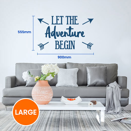 Let The Adventure Begin Wall Sticker