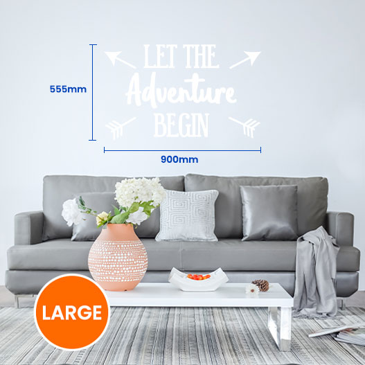 Let The Adventure Begin Wall Sticker