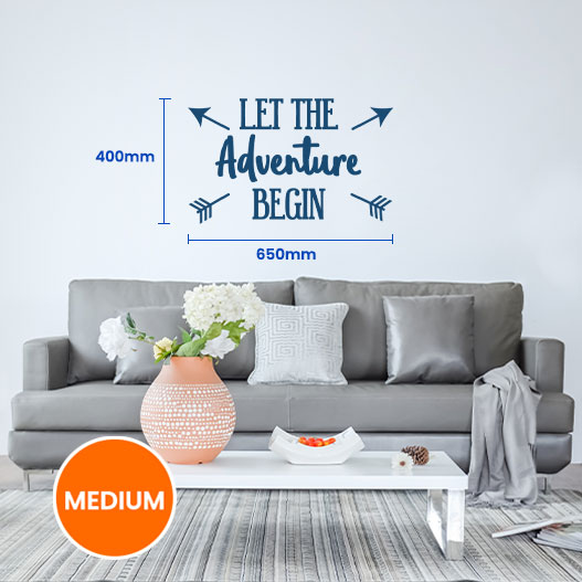 Let The Adventure Begin Wall Sticker