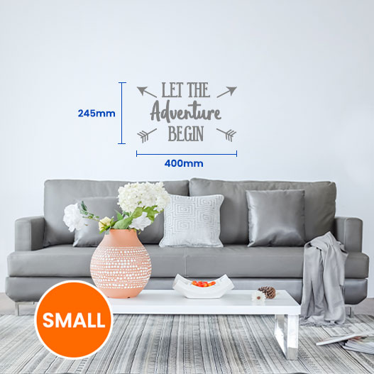 Let The Adventure Begin Wall Sticker