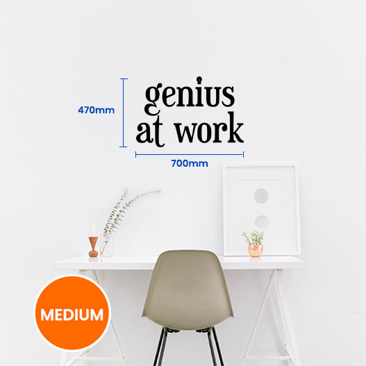 Genius At Work Wall Sticker