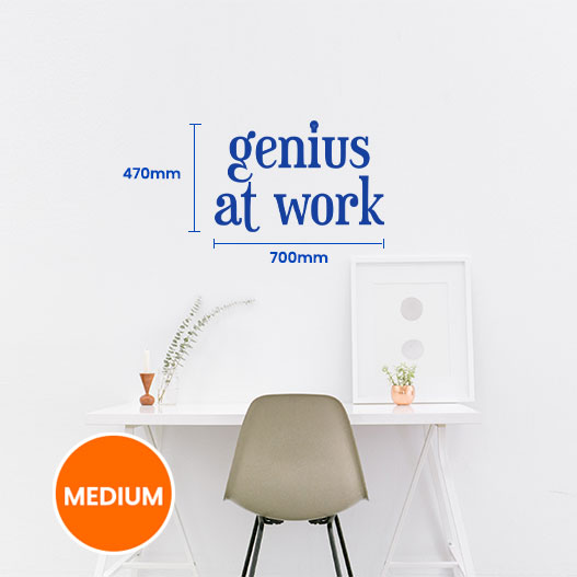 Genius At Work Wall Sticker