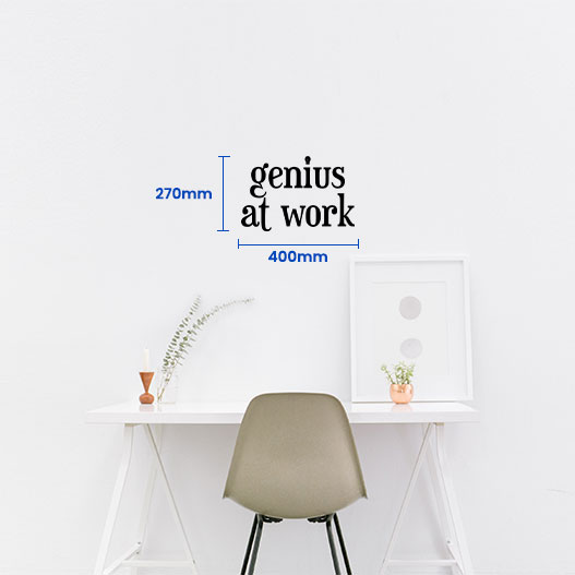 Genius At Work Wall Sticker