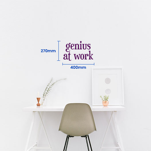 Genius At Work Wall Sticker