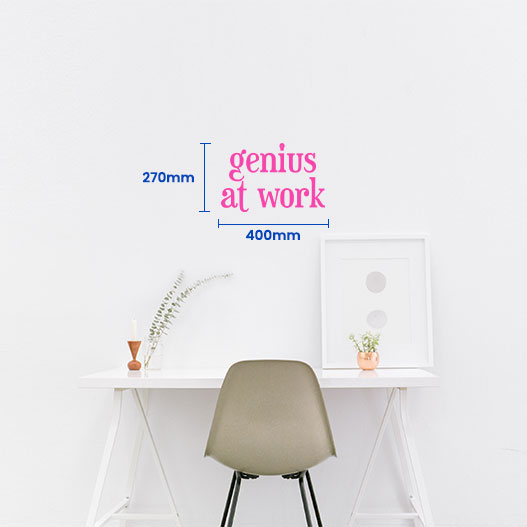 Genius At Work Wall Sticker