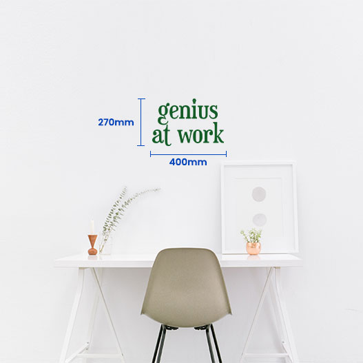 Genius At Work Wall Sticker