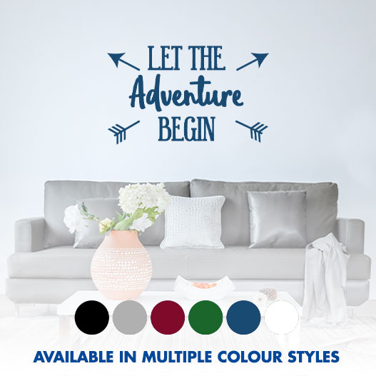 Let The Adventure Begin Wall Sticker