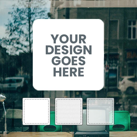 Square Window Stickers | Flexi Labels