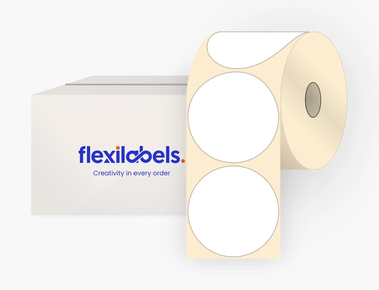170 mm Diameter Round Labels for Roll Label Printers | Flexi Labels