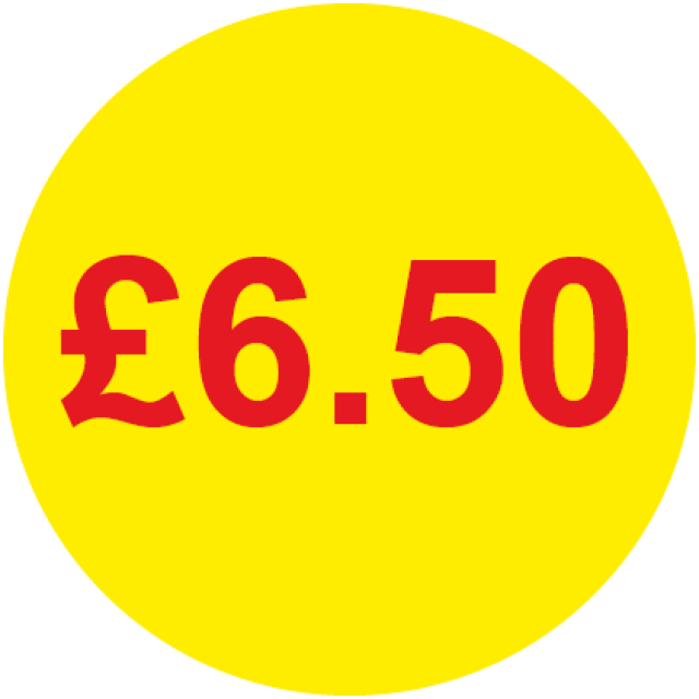 £6.50 Round Price Labels