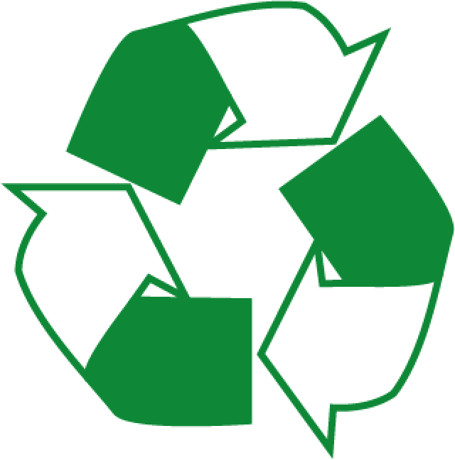 Recycling Arrow Logo Square Labels