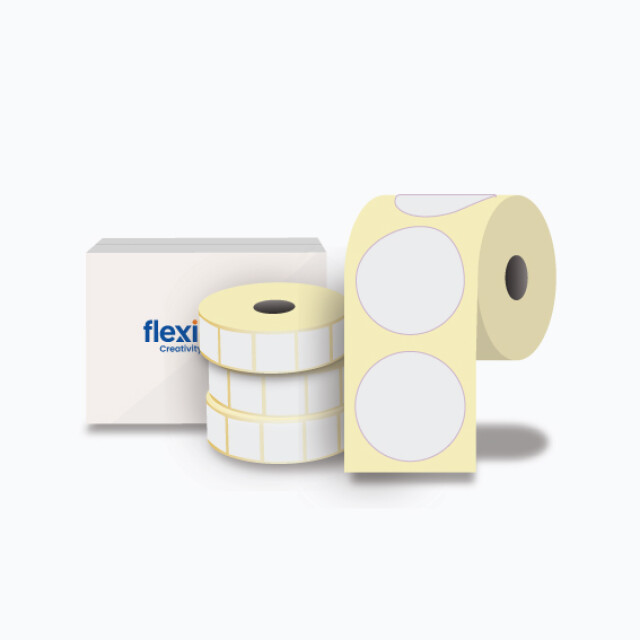 Thermal Direct Artic White Paper, Permanent Adhesive